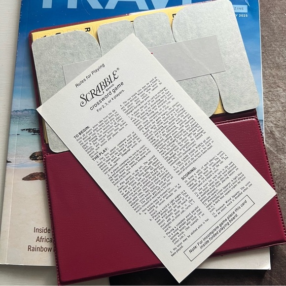 Vintage Scrabble Pocket Edition Board Game Travel Word Game - Picture 10 of 11